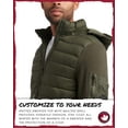 thumbnail image 4 of CANADA WEATHER GEAR Men's Sweater - Cozy Full Zip Up Hoodie Puffer Sweaters for Men (M-XXL), 4 of 7