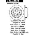 thumbnail image 3 of C-Tek Disc Brake Rotor 121.40053 Fits select: 2003-2008 HONDA PILOT, 2001-2006 ACURA MDX, 3 of 4