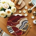 thumbnail image 2 of Red Marble Round 15 Inch Placemats Set of 8, Grey Gold Texture Vintage Farmhouse Art HeatResistant Non Slip Place Mats for Dining Table, Wipeable Braided Kitchen Table Mats for Housewarming, 2 of 9