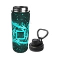 thumbnail image 2 of Lsque Geometry Dash Pattern Water Bottle,18oz Sports Insulated Kettle for Cycling Gym Basketball Outdoor, Suitable as a Present, 2 of 8