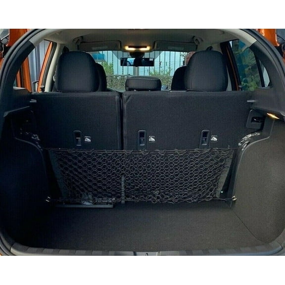 EACCESSORIES EA Trunk Organizer Cargo Net for Nissan Versa 2007-2023 – Envelope Style Cargo Net for Sedan – Premium Mesh Elastic Car Trunk Organizer Vehicle Carrier Storage – Compatible with Versa