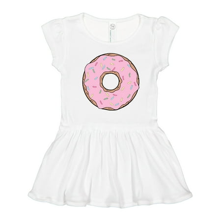 

Inktastic Pink Donut Doughnut Frosting Icing Sprinkles Gift Toddler Girl Dress