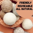 thumbnail image 4 of Natural Wool Dryer Balls - Earth Breeze Laundry Sheets Alternative - Wool Dryer Balls Laundry Reusable - Reduces Wrinkles, Energy Saving (4), 4 of 4
