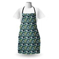 thumbnail image 3 of Jungle Apron, Pattern with Giraffe Leopard Toucan and Tropical Flora Design, Unisex Kitchen Bib with Adjustable Neck for Cooking Gardening, Adult Size, Multicolor, by Ambesonne, 3 of 4