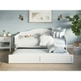 thumbnail image 4 of AFI Nantucket Twin Wood Daybed with Twin Size Trundle in White, 4 of 5