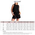 thumbnail image 2 of Conjunto De Pantalones Cortos De Trajes De Pieza,Mujer Verano 2 Piezas Trajes De Pieza De Verano para Mujer Conjunto De Top Sin Mangas De Pieza Calidad En La Que Puede Confiar, 2 of 2