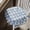 Dusk Blue, variant on VHC Brands Farmhouse Country Annie Buffalo Check Blue Ruffled Chair Pad with Fabric Ties 16.5x18