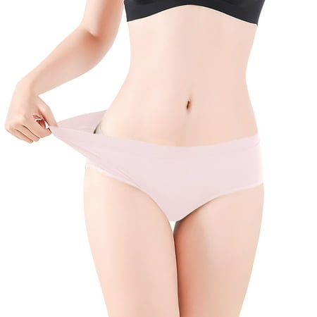 

Dyfzdhu Underwear for Women Briefs Breathable Mid Waist Plus Size