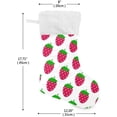 thumbnail image 2 of GZHJMY Strawberry Christmas Stocking, Personalized Large Candy Stocking Hanging Gift, Xmas Stockings Decoration for Family Holiday Party Ornaments Decor Fireplace, 2 of 7