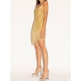 thumbnail image 4 of Xuanfei Women Solid Color Scoop Neck Fringed Backless Irregular Hem Mini Dress, 4 of 4