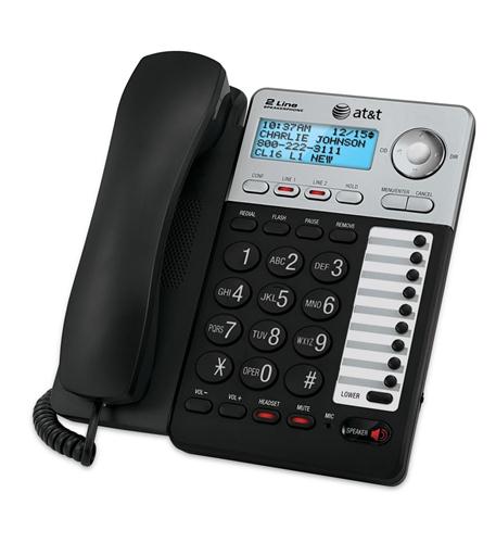 ATT-ML17929 2-Line Speakerphone with Caller ID/CW 2.5mm headset port  Inaudible mute