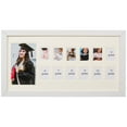 thumbnail image 1 of School Years Picture Days Collage Frame with Double Mat, Photos from Kindergarten to Graduation, K-12 Keepsake - White/ Horizontal, 1 of 5
