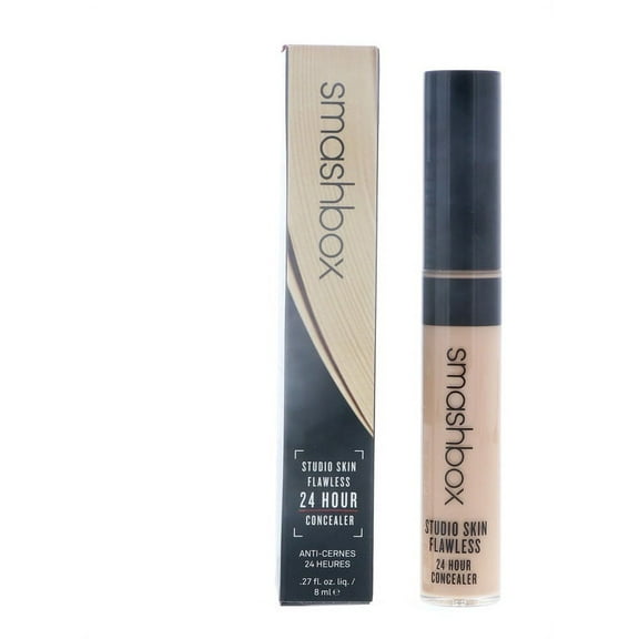 Smashbox Studio Skin Flawless 24 Hour Concealer, Light Medium Warm Peach, 0.27 oz