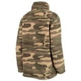 thumbnail image 3 of Women's G-III Sports by Carl Banks Camo Boston Bruins Sherpa Quarter-Zip Jacket, 3 of 4