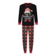 thumbnail image 2 of Pijamas navideños Fiomva para la familia, conjunto de pijamas a juego con pantalones de rayas navideñas, pijamas para niños, mujeres y hombres, 2 of 8