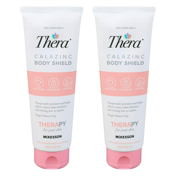 Crema protectora para la piel Thera Calazinc Body Shield, 118 ml, paquete de 2