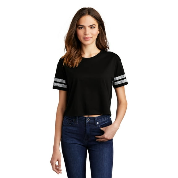 District Women's Scorecard Crop Tee DT488