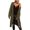 Green, variant on Womens Long Cardigans Cable Knit Chunky Cardigan Sweaters Ndbuld Women's Winter Long Sleeved Solid Color Knit Sweater Pocket Cardigan Jacket Blue 2XL