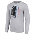 thumbnail image 2 of Men's Starter Heather Gray New England Patriots Half Helmet Logo Long Sleeve Heathered T-Shirt, 2 of 3