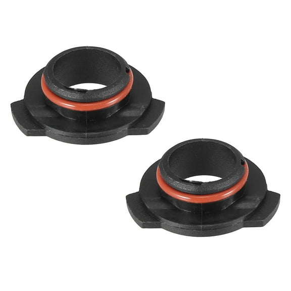 Unique Bargains 2pcs 9005 HB3 LED Headlight Adapter Base Bulb Sockets Retainer Holder Universal for Car Auto Black
