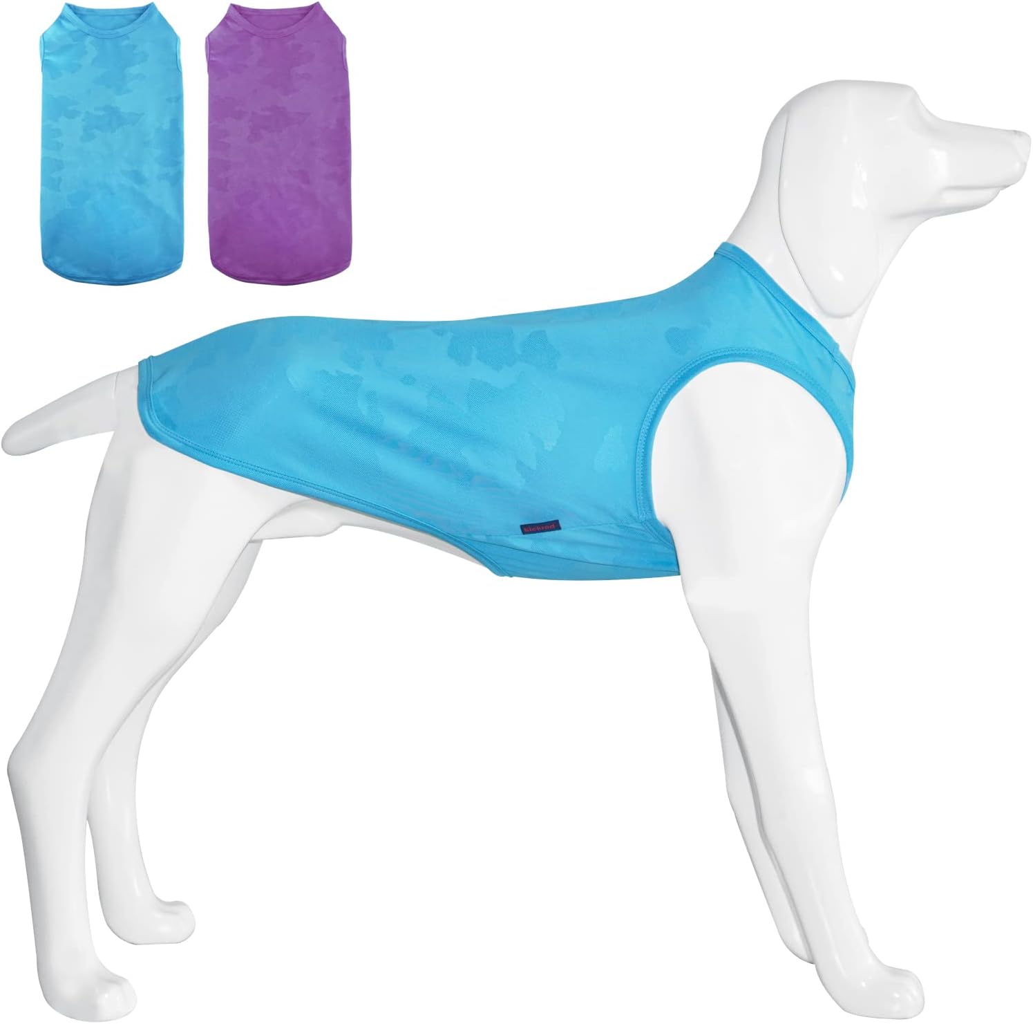 Kickred 2 Pack Summer Dog Shirts, Quick Dry Breathable Dog Clothes