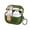 Armygreen, variant on Dteck for Samsung Galaxy Buds3 FE (2025) / Buds3 Pro (2024) / Buds 3 Case (2024) with Secure Lock Clip, Shockproof PU Leather with Plating Design,Yellow