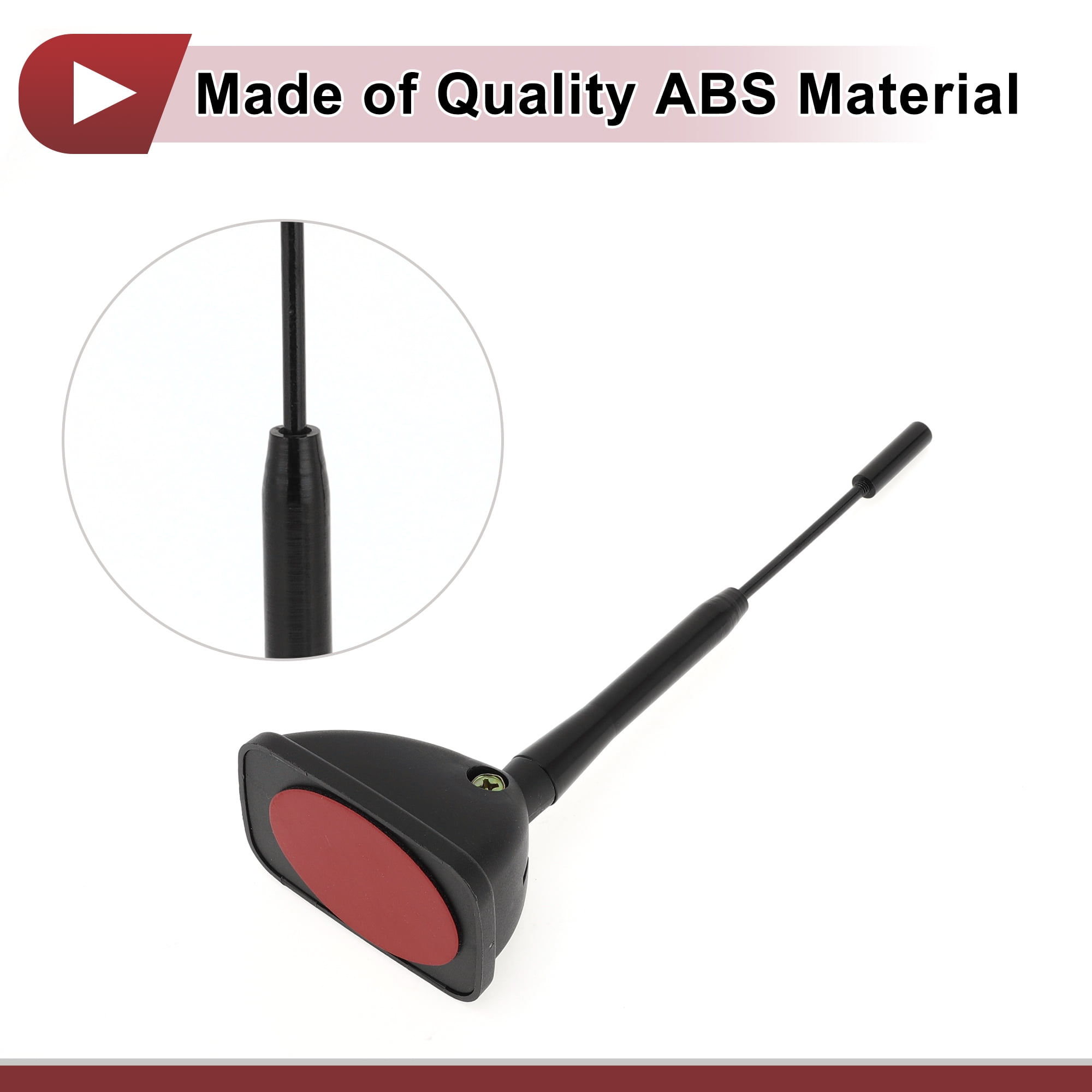 Unique Bargains 1 Pc Car Truck Dummy Antenna with Base Black ABS Roof Mount