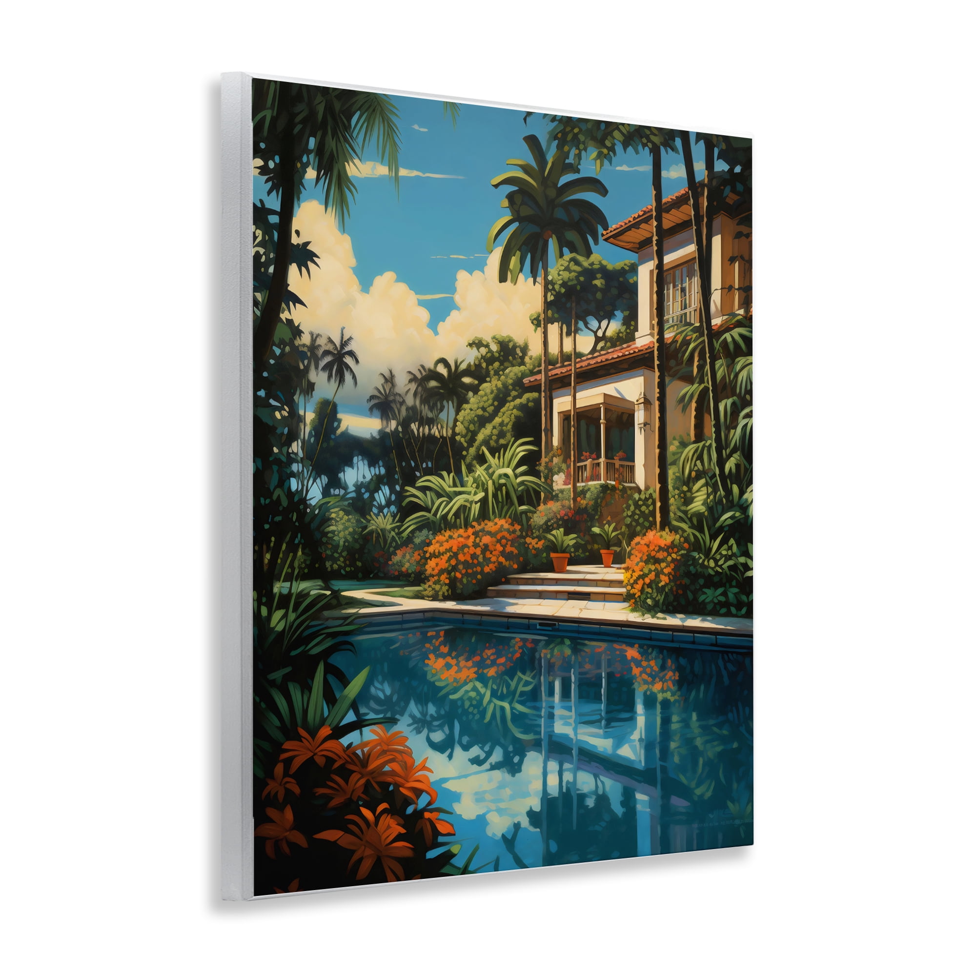 Stupell Industries Tropical Tranquility Villa Wall Plaque Art, design by Creative Studio