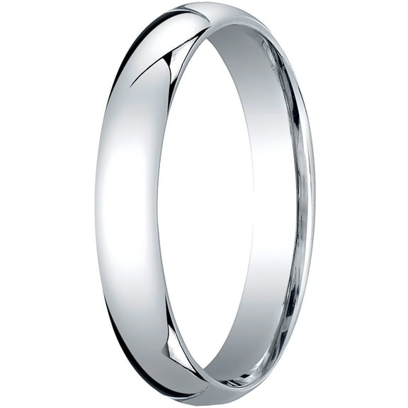 Mens Platinum, 4mm Slim Profile Comfort-Fit Wedding Band (sz 12.5)