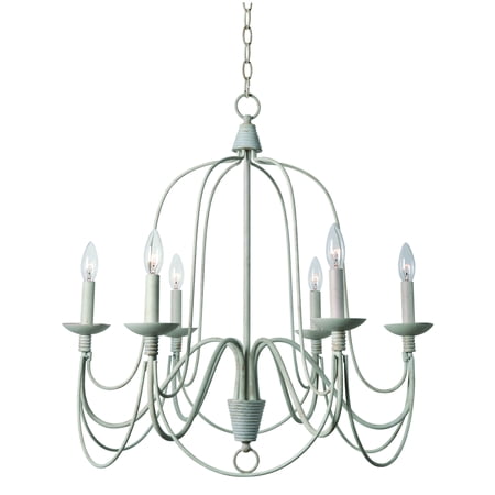 Kenroy Home Pannier White 6 Light Chandelier Com Kenroy Home Pannier White 6 Light Chandelier