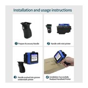 PC12 12.7mm Handheld Mini Printer Portable Printer QR Bar Batch Code Date Number Logo Expiry Handheld Inkjet Printer
