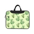 thumbnail image 2 of YFYANG 13 inch Universal Laptop Bag Oxford Cloth Laptop Sleeve, Multi-functional Green Watercolor Cactus Pattern Notebook Computer Messenger Bag Handbag, 2 of 8