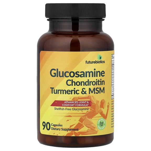 Futurebiotics Glucosamine, Chondroitin, Turmeric & MSM, 90 Capsules