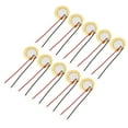 thumbnail image 5 of Uxcell Transductor de micrófono acústico de 20 mm con cableado previo para discos de tambor, paquete de 10, 5 of 5
