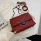 thumbnail image 5 of Bolso de mensajero con forma retro, bolso de un solo hombro para mujer, bolso de mensajero de piel sintética para citas, 5 of 5