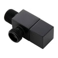 thumbnail image 2 of Valve Black Water Shut Off Valve 1/2 Inch Brass Wall-Mounted Balcony Faucet, 2 of 9