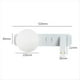 thumbnail image 4 of Aplique de pared LED con interruptor, ajustable, lámpara de pared de vidrio para dormitorio, lámpara de noche, decoración de pared B, 4 of 5