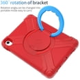 thumbnail image 7 of Dteck iPad 10th Generation Case 10.9 Inch 2022, Heavy Duty Shockproof Protective Case for Kids with 360 Rotating Handle Grip Stand for Apple iPad 10th Gen 2022,Red + Blue, 7 of 7