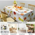 thumbnail image 4 of Fall Tablecloth Rectangle 54x72 Inch,Autumn Maple Leaf Table Cloth Thanksgiving Leaf Tablecloth Indoor/Outdoor Stain and Wrinkle Resistant Table Cloth for Holiday Party Dinner Decor, 4 of 6