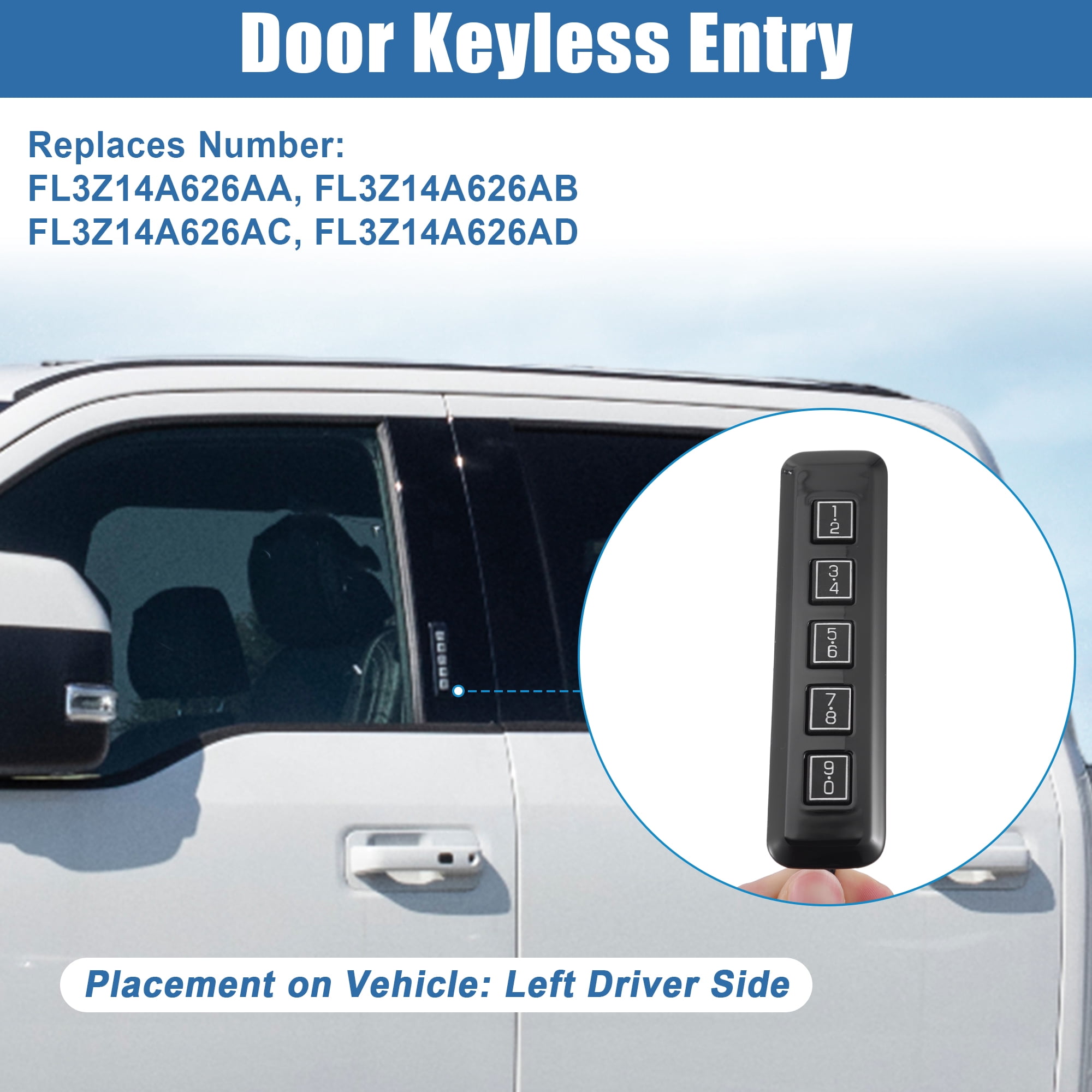 Unique Bargains Keyless Entry Keypad for Ford F-150 F250 F350 F450 F550 2017-2020