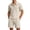White, variant on StSilkitty Mens Casual 2 Piece Outfits Quarter Zip Short Sleeve Collared Textured Shirts and Shorts Sets Lightweight Comfy Set