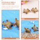 thumbnail image 4 of 6 piezas de tortugas en miniatura Tortuga Estado de tortuga Decoraciones de tortuga de micro paisajismo, 4 of 6