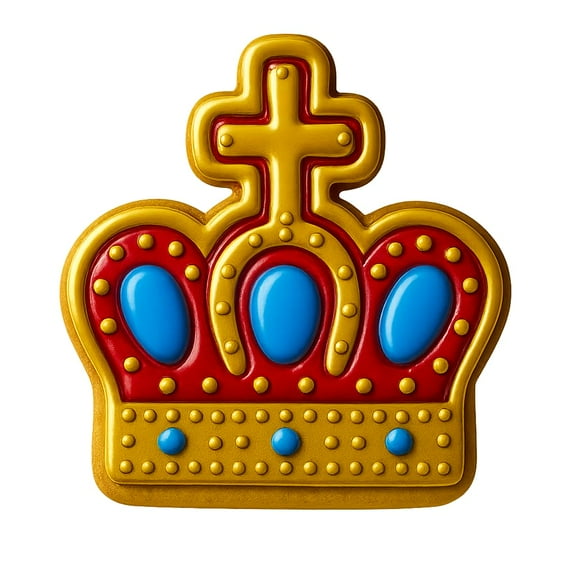 Imperial Crown Cookie Cutter - 4x3.6" Fun Party Baking Kitchen