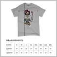 thumbnail image 5 of Tee Hunt Frida Kahlo Sugar Skull T-Shirt Calavera Day of The Dead Men's Tee, Gray, 4X-Large, 5 of 5