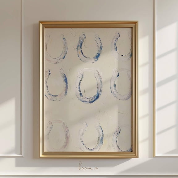 Horseshoes Wall Art: Modern Western Print Poster Wall Art for Decor Present