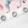 thumbnail image 3 of Unicorn Curtains Rainbow Unicorn 30%-50% Blackout Curtains Pink Kawaii Unicorn Bedroom Curtains Stars Fantasy Window Curtains Pink Gradient Curtains Princess Decor,2 Panels (52Wx84L), 3 of 5