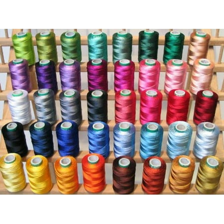 New ThreadNanny 40 Large Spools Embroidery Threads for Brother Machine - 500 Meters
