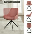 thumbnail image 6 of ALEAVIC Modern Swivel Desk Chair Armchair Side Chair for Living Room, Pink, 6 of 8