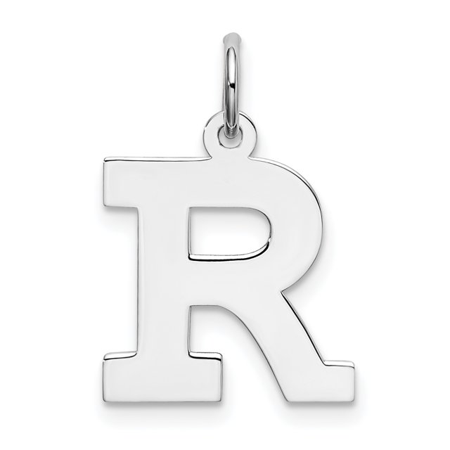 Pendentif Breloque Collier Monogramme Initiale Lettre R Délicat en Argent Sterling 925