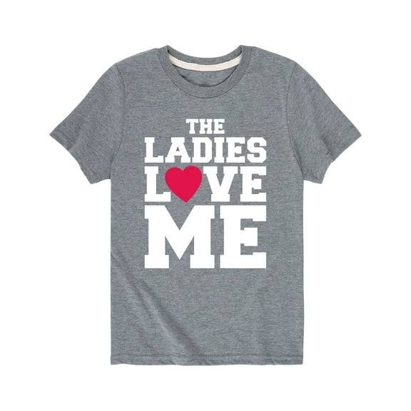 Instant Message - The Ladies Love Me  - Valentine Love Youth Short Sleeve Tee